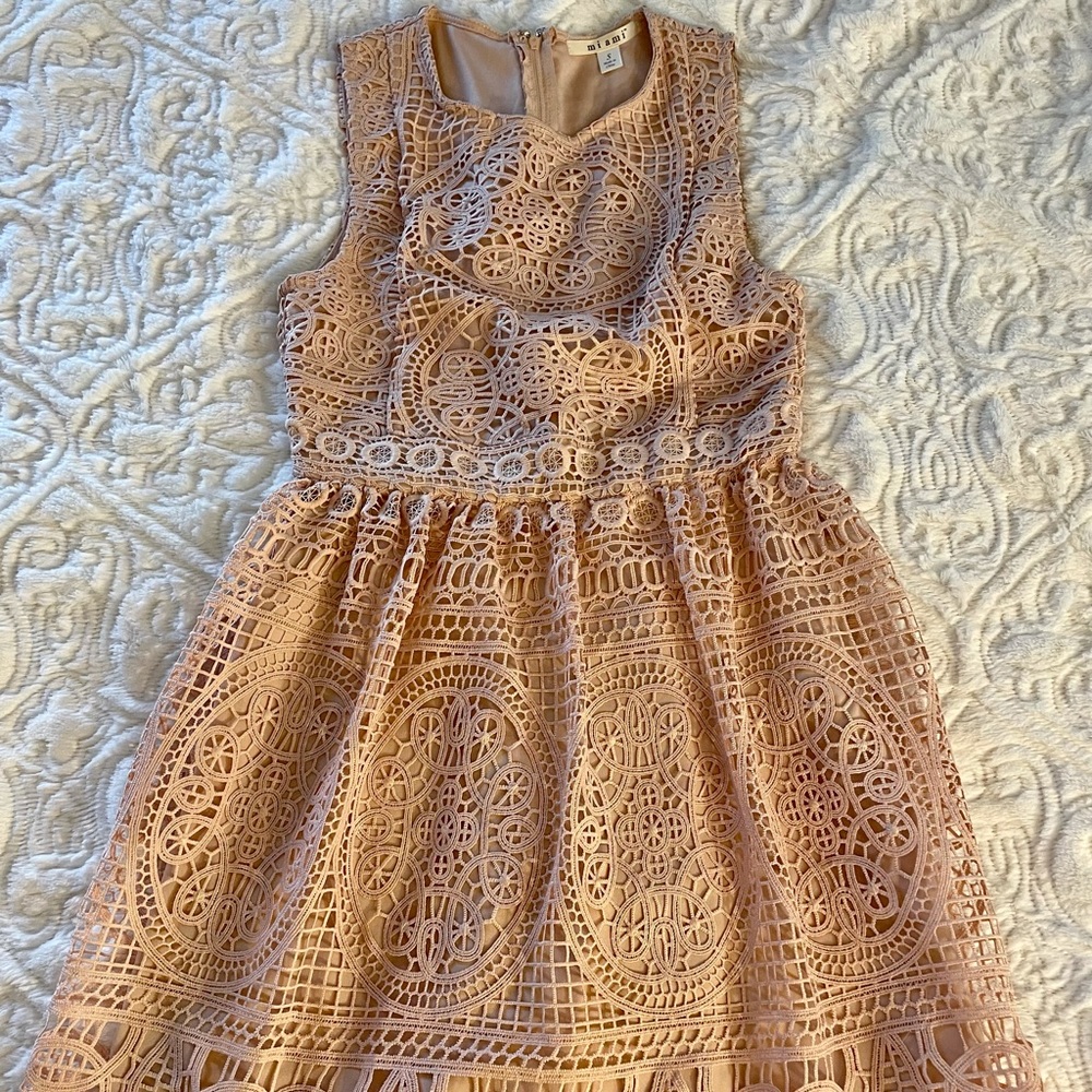Light pink lace dress